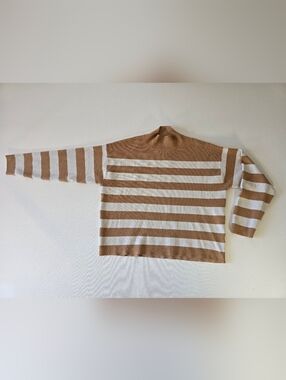 Elie Tahari Soft Camel Knit Top Sz M